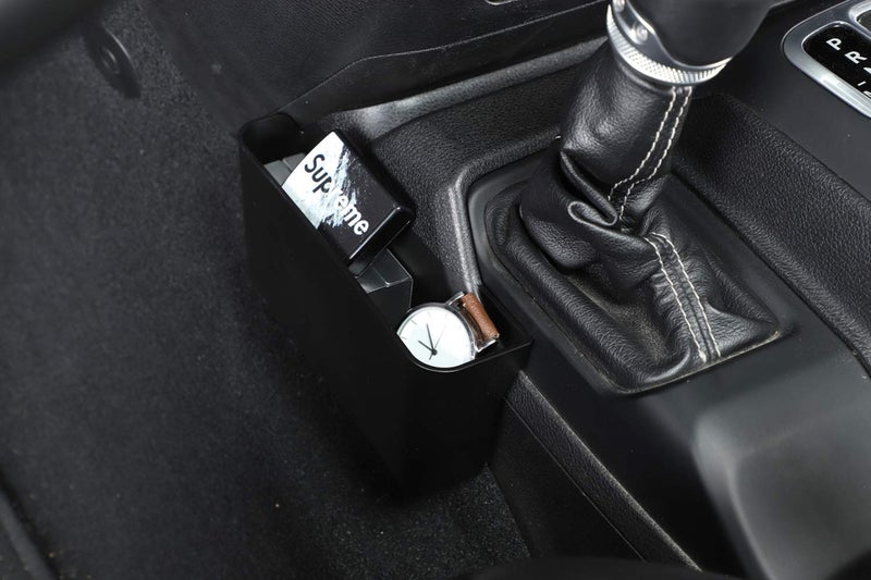 YOCTM Gear Shifter Console Side Storage Box For 2018-2024 Wrangler JL JLU Rubicon Sport Sahara Gladiator JT Shifter Side Tray Interior Accessories Black Fits 4Door - Image 5